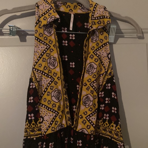 Free People “Charlotte Sleeveless Top” lightweight tunic multicolor| Sz XS|P - Picture 5 of 9